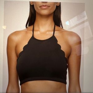 Marysia black bathingsuit halter top